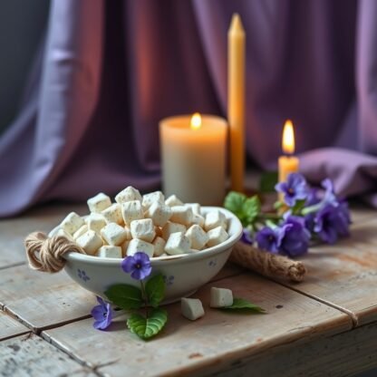 Athonite VIOLET Incense – Monastery Handcrafted Scent with Premium Frankincense & Violet Oil