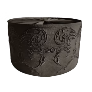 Patterned Skoufos Product Image Black Embroidered Skufia (Semi-Hard) | Monastic Skoufos
