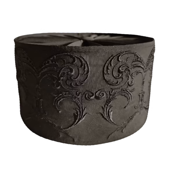Black Embroidered Skufia (Semi-Hard) | Monastic Skoufos