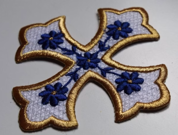 photo_106@28-02-2025_09-26-35 Byzantine 5-Flower Applique Cross (6.25")