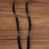 photo_2025-03-06_20-48-31 HANDMADE Tailless Black Satin PRAYER ROPE/KOMBOSKINI/CHOTKI (100 Knots) with GOLD & LILAC Beads - Unparalleled Comfort for All-Day Prayer