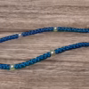 HANDMADE Tailless Azure Blue Satin PRAYER ROPE/KOMBOSKINI/CHOTKI (100 Knots) with FAUX-PEARL Beads - Unparalleled Comfort for All-Day Prayer