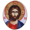 Christ the Light Oval Embroidered Icon Applique