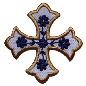 photo_104@28-02-2025_09-26-34 Byzantine 5-Flower Applique Cross (6.25")