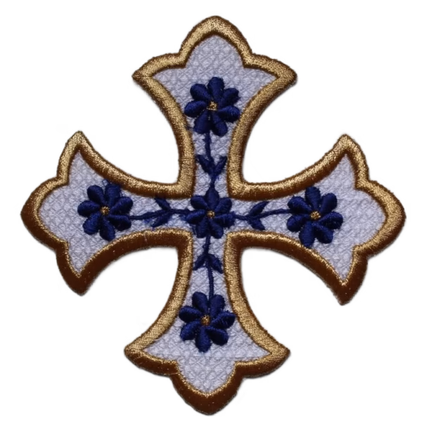 photo_104@28-02-2025_09-26-34 Byzantine 5-Flower Applique Cross (6.25")