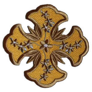 photo_107@28-02-2025_09-26-35 Byzantine 13-Flower Applique Cross for Vestments (6.25")