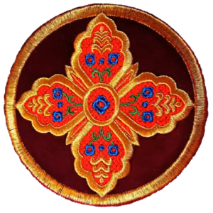photo_2025-02-17_12-06-46 Byzantine Embroidered Ripidion (6" Liturgical Chalice Cover)