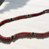 HANDMADE Rustic Red Satin PRAYER ROPE/KOMBOSKINI/CHOTKI (100 Knots) - Unparalleled Comfort for All-Day Prayer