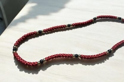 HANDMADE Rustic Red Satin PRAYER ROPE/KOMBOSKINI/CHOTKI (100 Knots) - Unparalleled Comfort for All-Day Prayer - Image 8