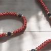 HANDMADE Rustic Red Satin PRAYER ROPE/KOMBOSKINI/CHOTKI (100 Knots) - Unparalleled Comfort for All-Day Prayer