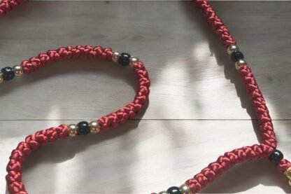 HANDMADE Rustic Red Satin PRAYER ROPE/KOMBOSKINI/CHOTKI (100 Knots) - Unparalleled Comfort for All-Day Prayer - Image 10