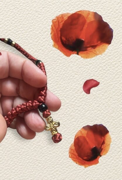 HANDMADE Rustic Red Satin PRAYER ROPE/KOMBOSKINI/CHOTKI (100 Knots) - Unparalleled Comfort for All-Day Prayer - Image 5