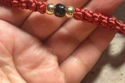 HANDMADE Rustic Red Satin PRAYER ROPE/KOMBOSKINI/CHOTKI (100 Knots) - Unparalleled Comfort for All-Day Prayer - Image 4
