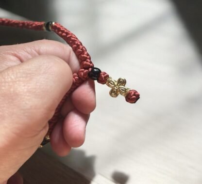 HANDMADE Rustic Red Satin PRAYER ROPE/KOMBOSKINI/CHOTKI (100 Knots) - Unparalleled Comfort for All-Day Prayer - Image 3