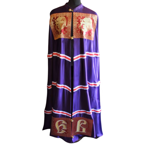 Royal Purple Bishops Mantle Product Image Orthodox Bishop's Mantle (Mandyas) – Royal Purple Monastic Vestment