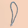 Baby Blue 100-Knot Satin Prayer Rope (Komboskini) – Handcrafted by the Abbot