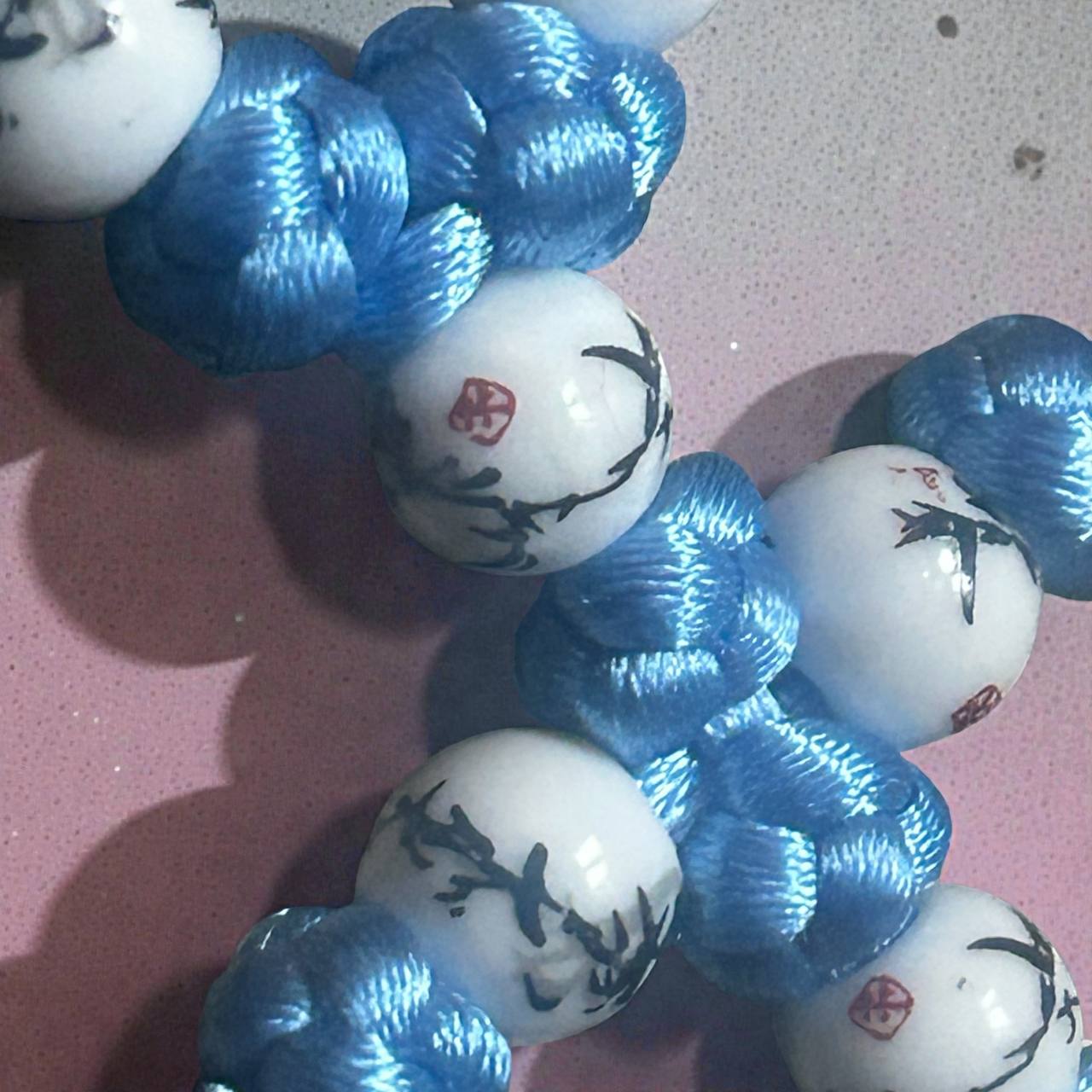 Baby Blue 100-Knot Satin Prayer Rope (Komboskini) – Handcrafted by the Abbot - Image 6