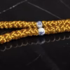 gold-50-knot-satin-prayer-rope-china-beads-1 Gold 50-Knot Satin Prayer Rope (Komboskini) with China Pattern Beads