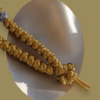 gold-50-knot-satin-prayer-rope-china-beads-4 Gold 50-Knot Satin Prayer Rope (Komboskini) with China Pattern Beads