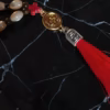 Ceremonial 100-Bead Mother of Pearl & Tiger Eye Prayer Rope