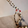 Ceremonial 100-Bead Mother of Pearl & Tiger Eye Prayer Rope
